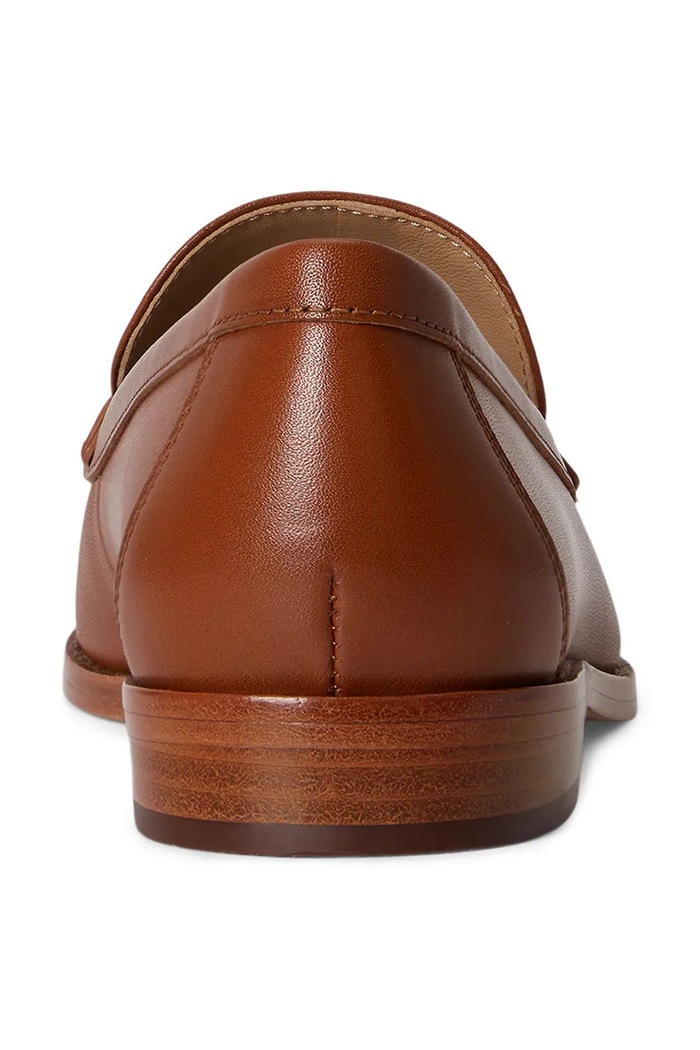 Lauren Ralph Lauren mokasini ženski usnjeni Blaike Loafer rjava 802P10534002.200