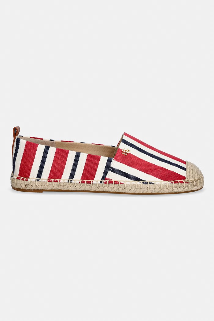 Lauren Ralph Lauren espadrily dámske Cameryn III 802P10631002.600 červená SS26