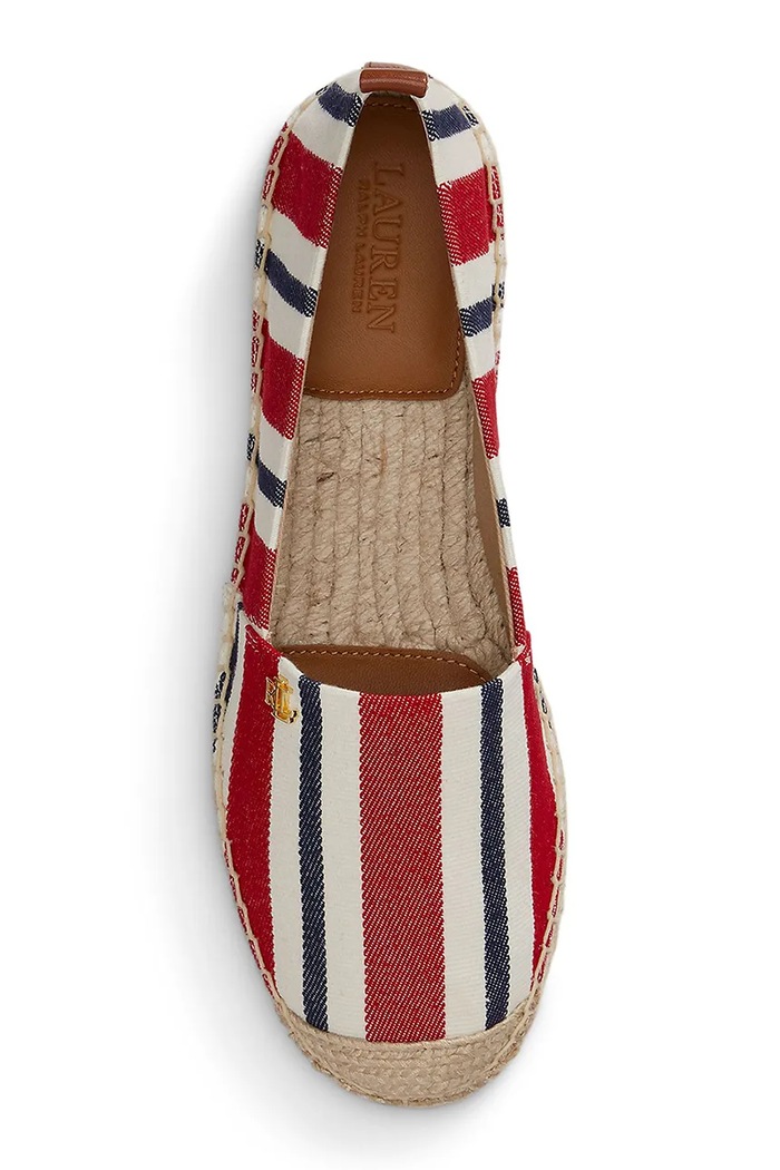 Obuv Lauren Ralph Lauren espadrily dámske Cameryn III 802P10631002.600 červená