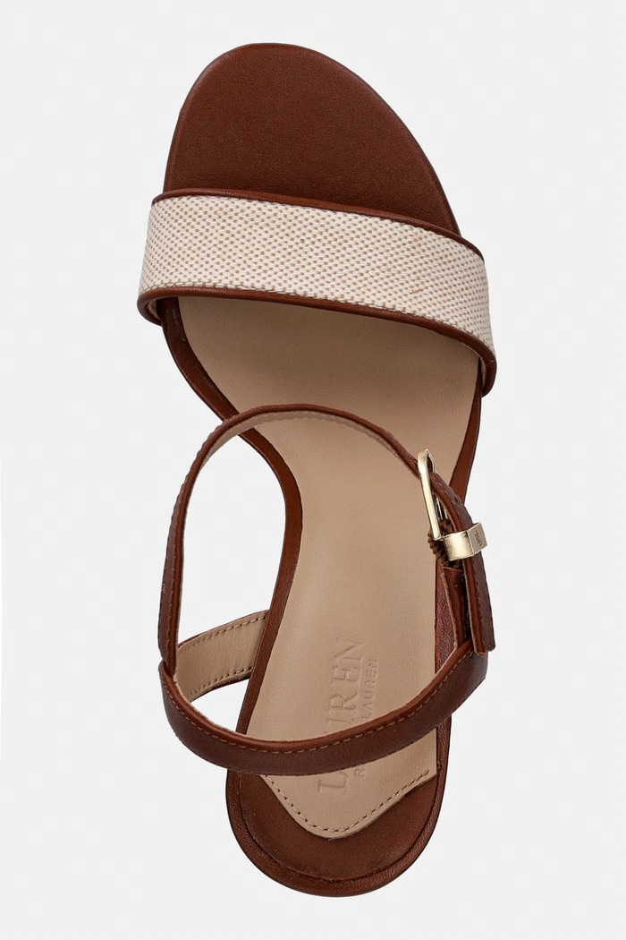 Lauren Ralph Lauren sandále Gwen 3 hnedá 802P10643003.250