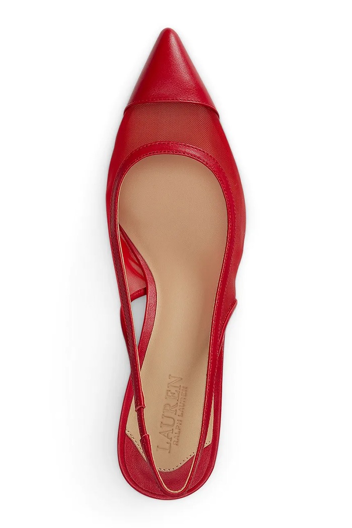 Obuv Lauren Ralph Lauren lodičky Lolah Cp Toe 802P13279003.600 červená