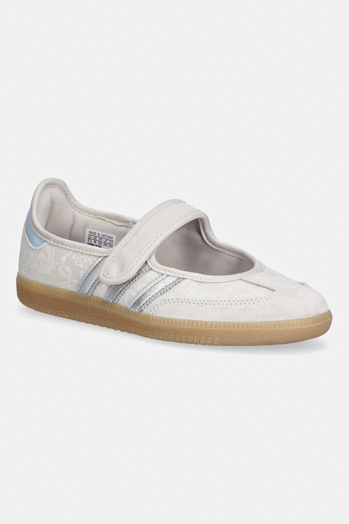 adidas Originals baleríny Samba Jane sivá IH6978