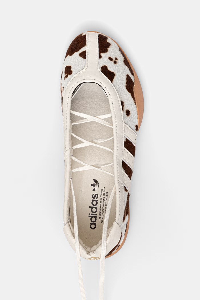 adidas Originals balerinke usnjene Taekwondo Mei bež KJ0229