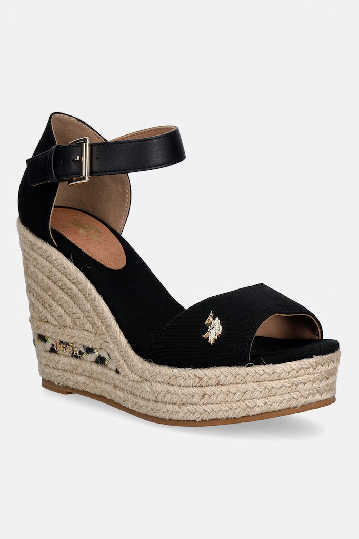 U.S. Polo Assn. sandale AYLIN033 coturn negru AYLIN033W.6C1