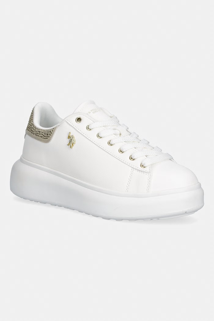 U.S. Polo Assn. sneakersy STACY001 imitacja skóry licowej biały STACY001W.6Y1
