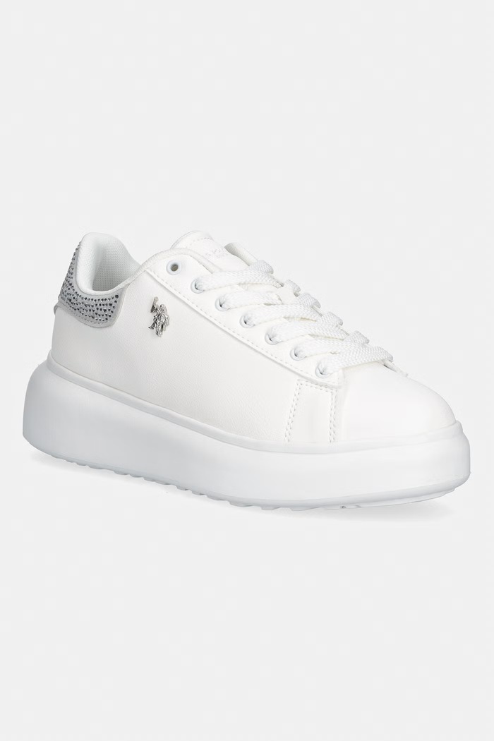 U.S. Polo Assn. sneakersy STACY001 imitacja skóry licowej biały STACY001W.6Y1