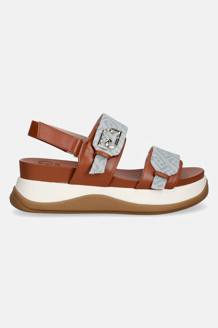Liu Jo Сандали на платформа женски FIONA 02 BA6087EX350S3993 кафяв SS26