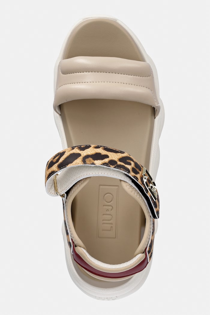 Liu Jo Σανδάλια Γυναικεία με ανοιχτό τακούνι STEFFY SANDAL 01 μπεζ BA6083EX014S3991
