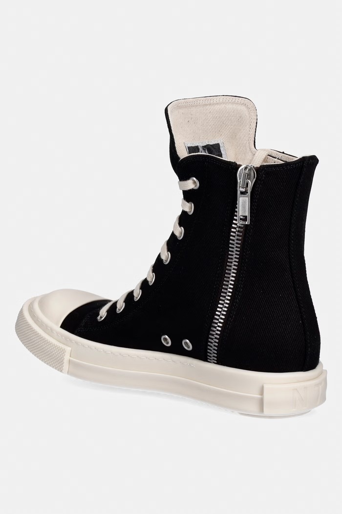 Încălțăminte Rick Owens DRKSHDW Denim teniși înalți pentru femei DS01F4800.DOEH2 negru