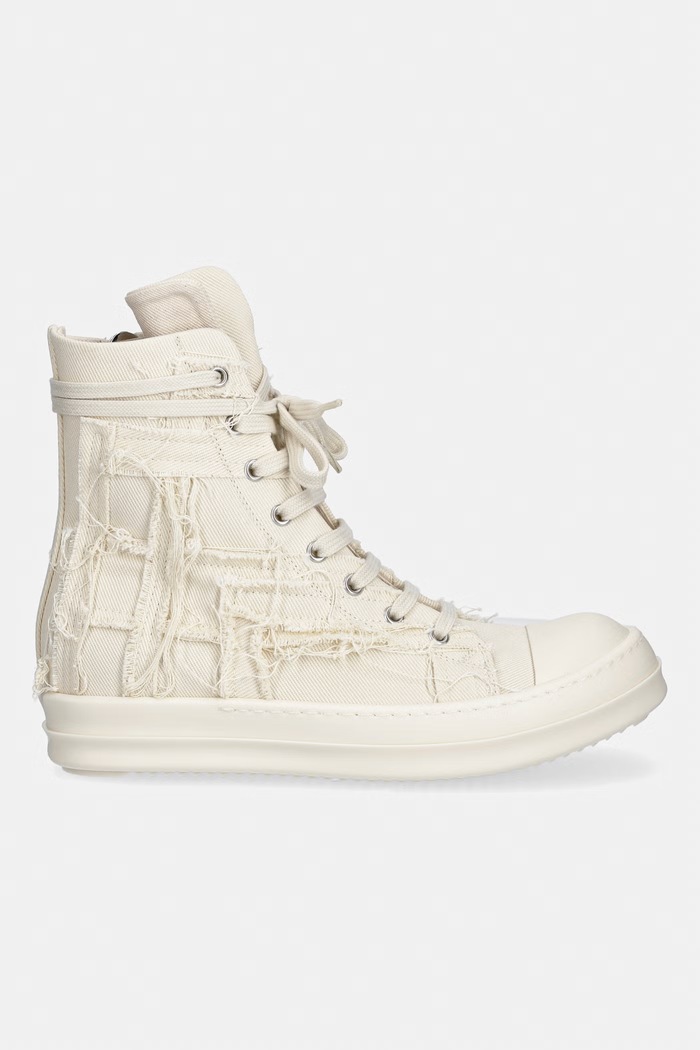 Rick Owens DRKSHDW Denim za žene visoke DS01F4800.SLASH bež SS26