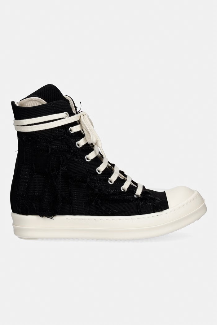Високи кецове Rick Owens DRKSHDW Denim DS01F4800.SLASH черен SS26