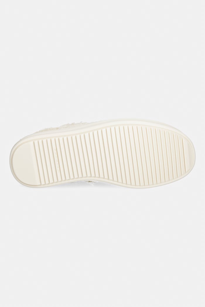 Rick Owens DRKSHDW Denim Low teniși înalți pentru femei scăzuti DS01F4802.SLASH bej