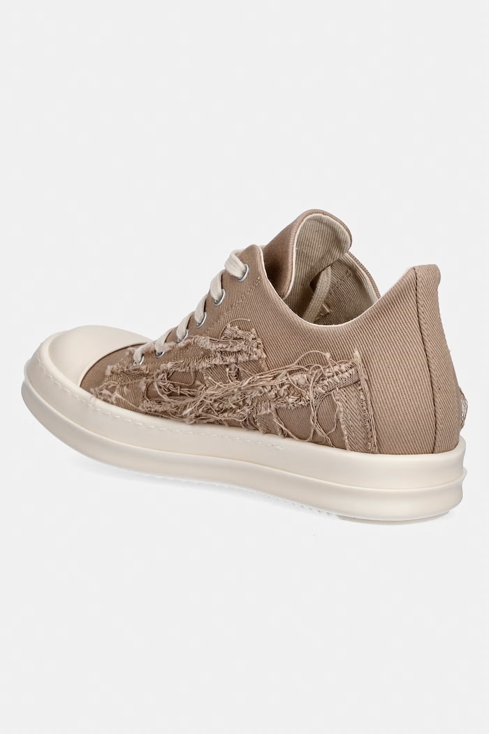 Încălțăminte Rick Owens DRKSHDW Denim Low teniși înalți pentru femei scăzuți DS01F4802.SLASH bej