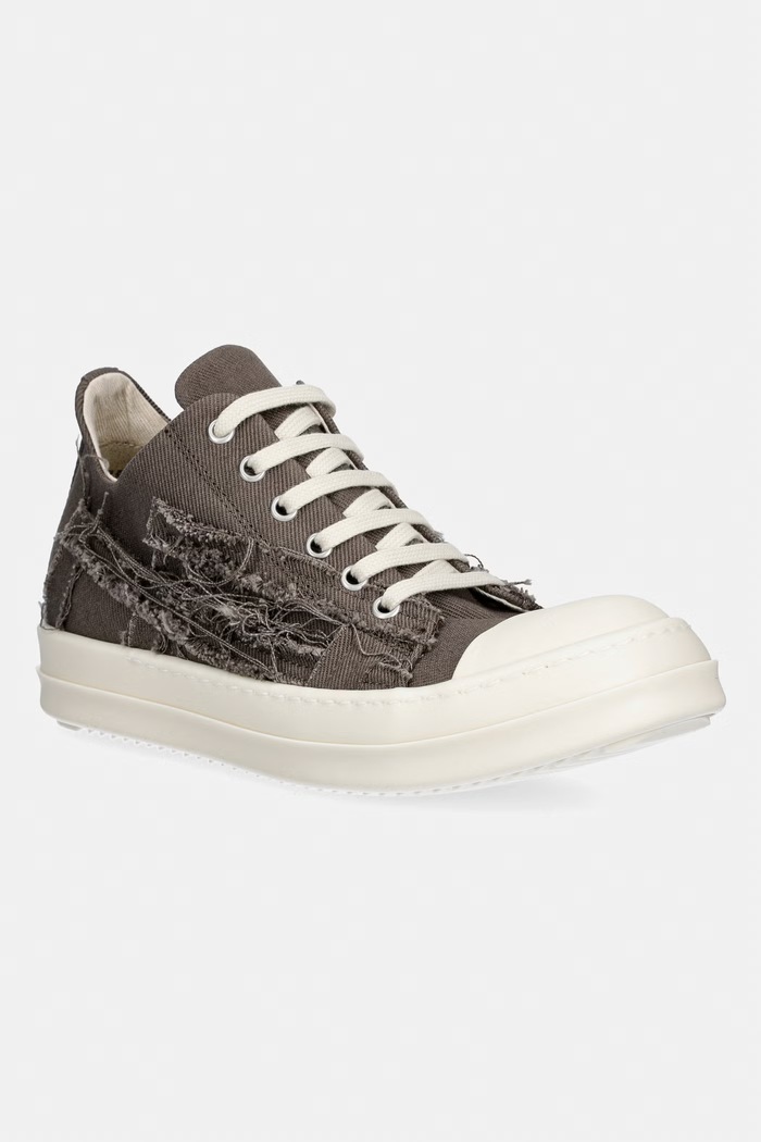 Rick Owens DRKSHDW Denim Low високи кецове дамски ниски текстилен кафяв DS01F4802.SLASH