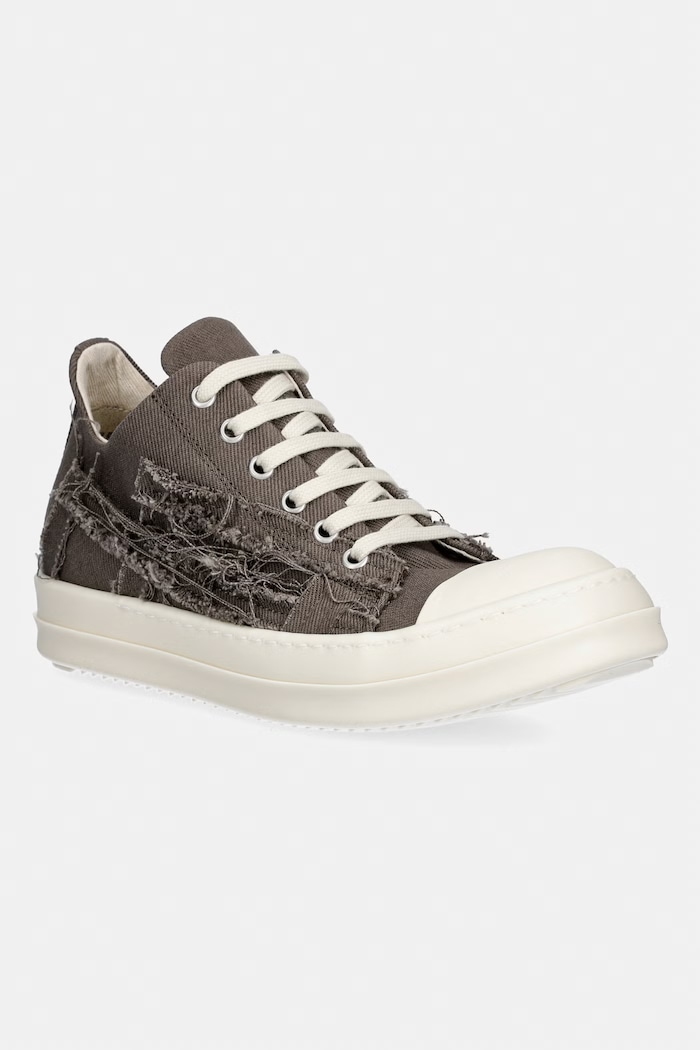 Rick Owens DRKSHDW Denim Low високи кецове дамски ниски текстилен кафяв DS01F4802.SLASH