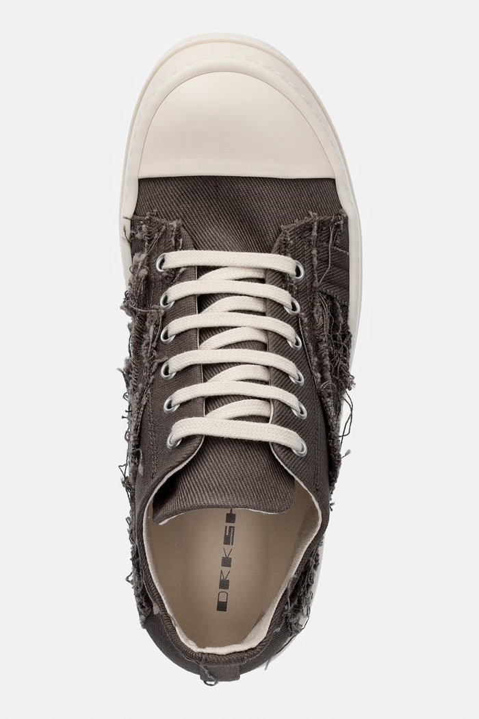 Rick Owens DRKSHDW Denim Low високи кецове дамски ниски кафяв DS01F4802.SLASH