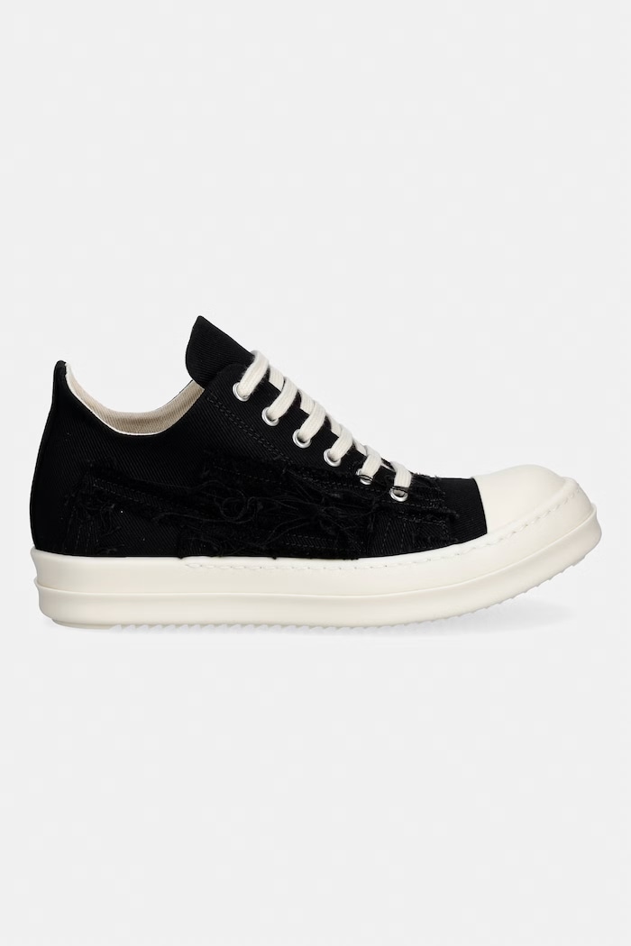 Rick Owens DRKSHDW Denim Low високи кецове дамски ниски DS01F4802.SLASH черен SS26