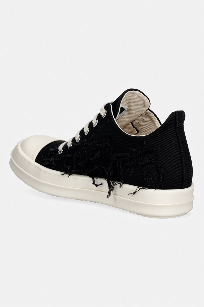 Обувки Rick Owens DRKSHDW Denim Low високи кецове дамски ниски DS01F4802.SLASH черен