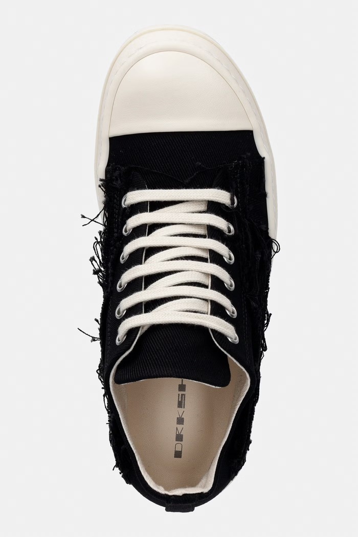 Rick Owens DRKSHDW Denim Low високи кецове дамски ниски черен DS01F4802.SLASH