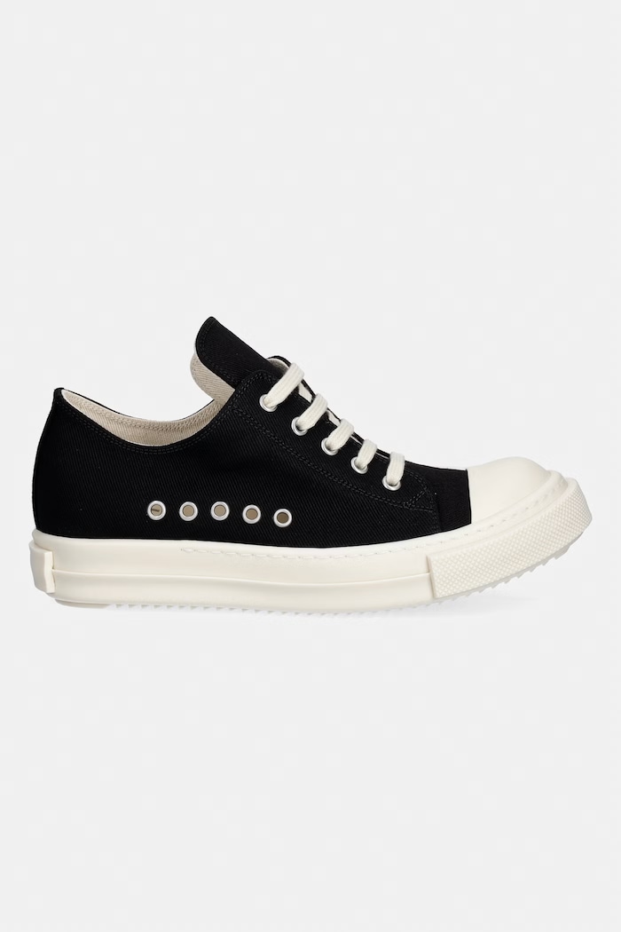 Rick Owens DRKSHDW Denim Extreme Low tenisice za žene niske DS01F4822.DOEH2 crna SS26