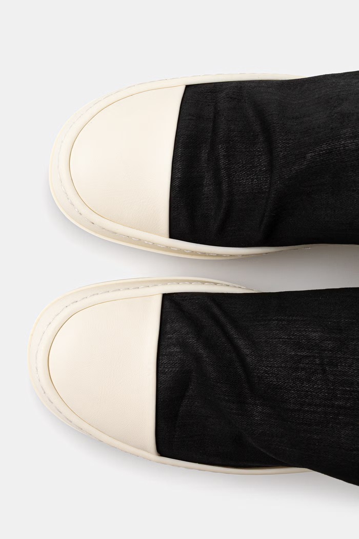 Rick Owens DRKSHDW Denim High Sock сапоги для женщин чёрный DS01F4812.SDBK