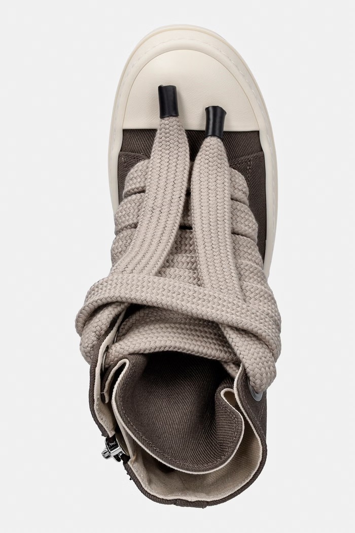 Rick Owens DRKSHDW високи кецове дамски високи кафяв DS01F4818.DOW2