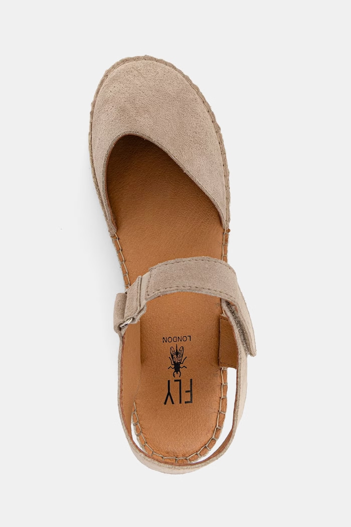 Fly London espadrilky dámske semišové CANY581FLY béžová P801581002