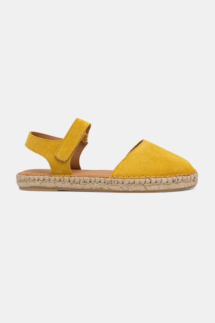 Fly London espadrilky dámske semišové CANY581FLY P801581003 žltá SS26