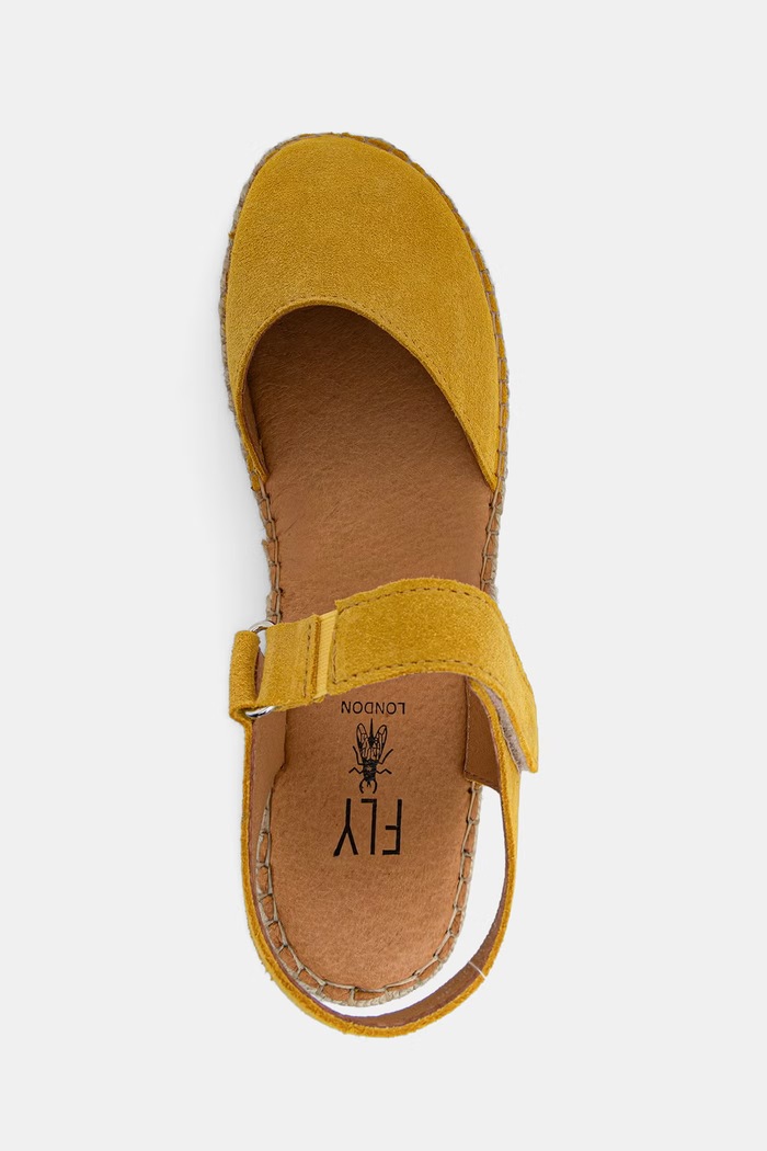 Fly London espadrilky dámske semišové CANY581FLY žltá P801581003