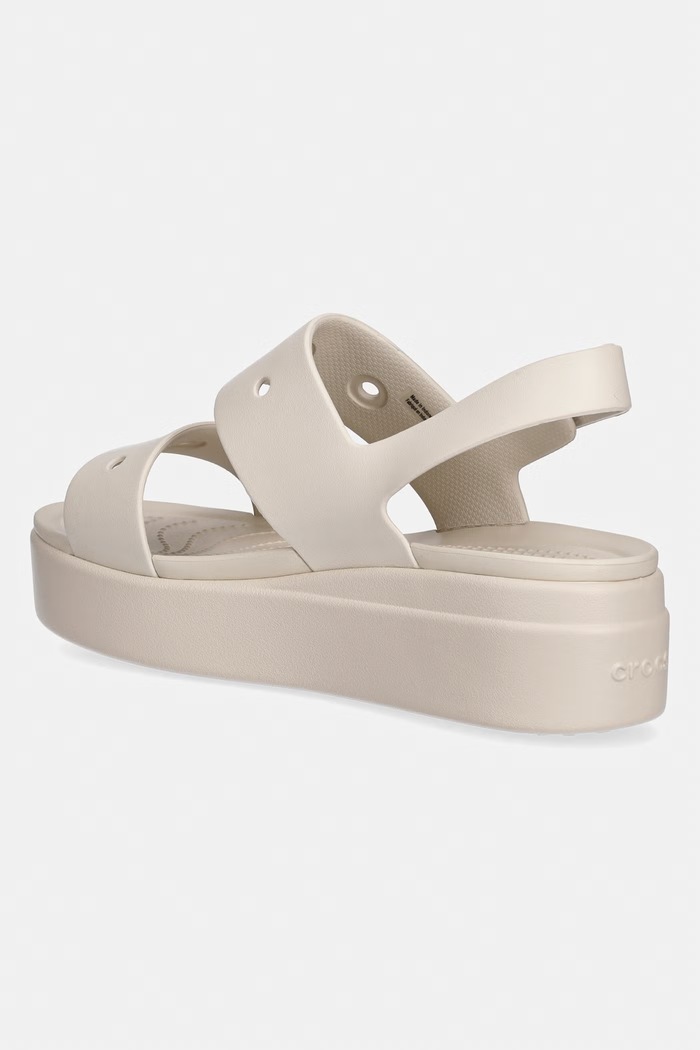 Obuv Crocs dámske sandále na platforme Brooklyn 4U 210676.160 béžová