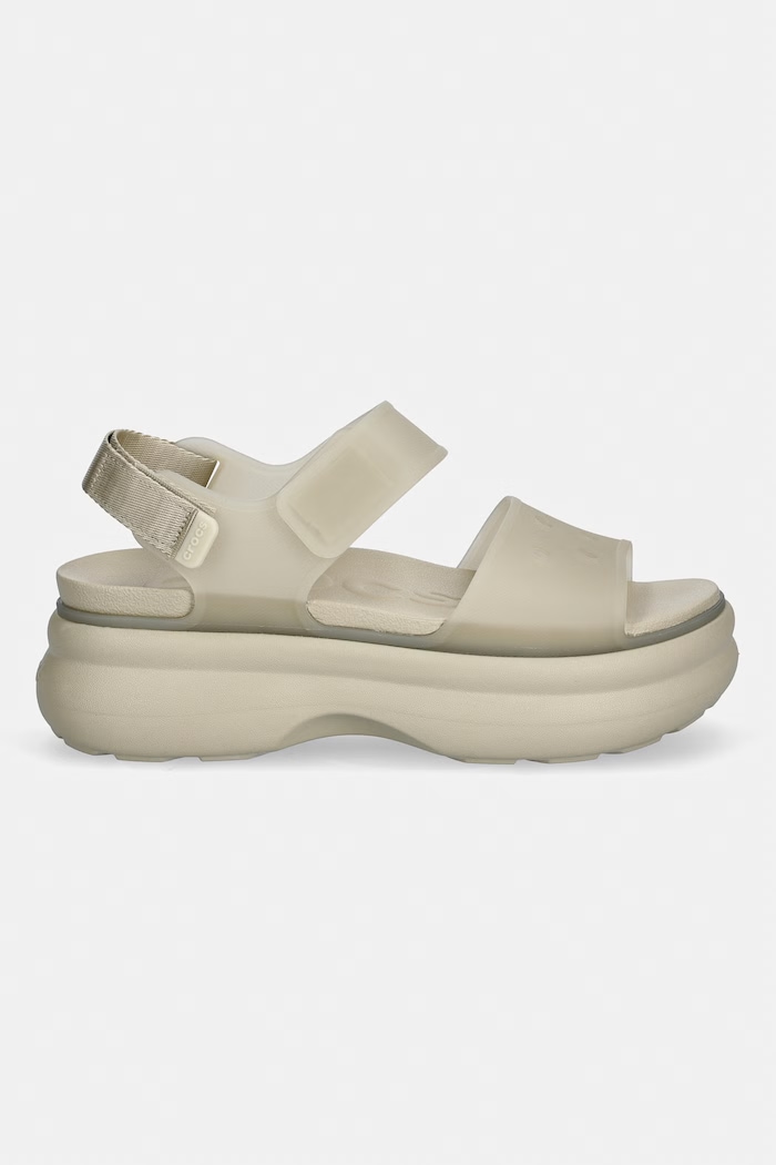 Crocs Soho Frosted Y Strap Sandal sandále na platforme dámske 212651.1WY béžová SS26