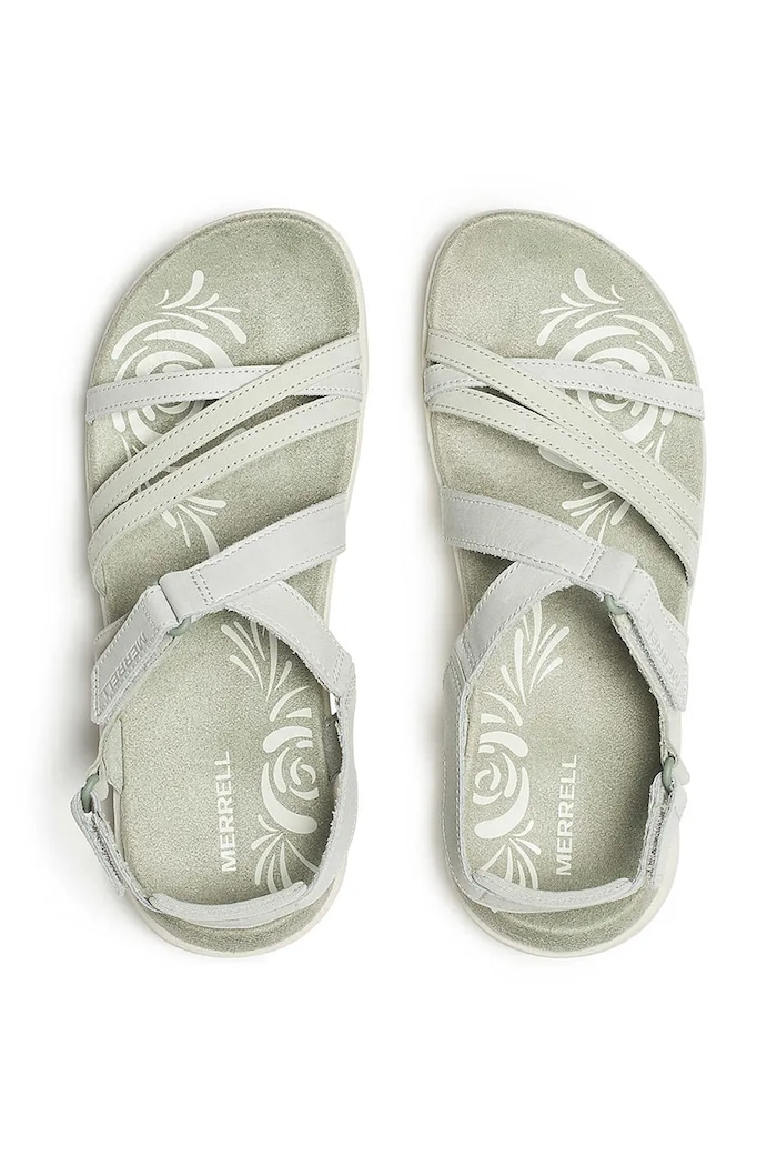 Merrell sandale sport pentru femei, din piele HARBOR BACKSTRAP gri J00003571