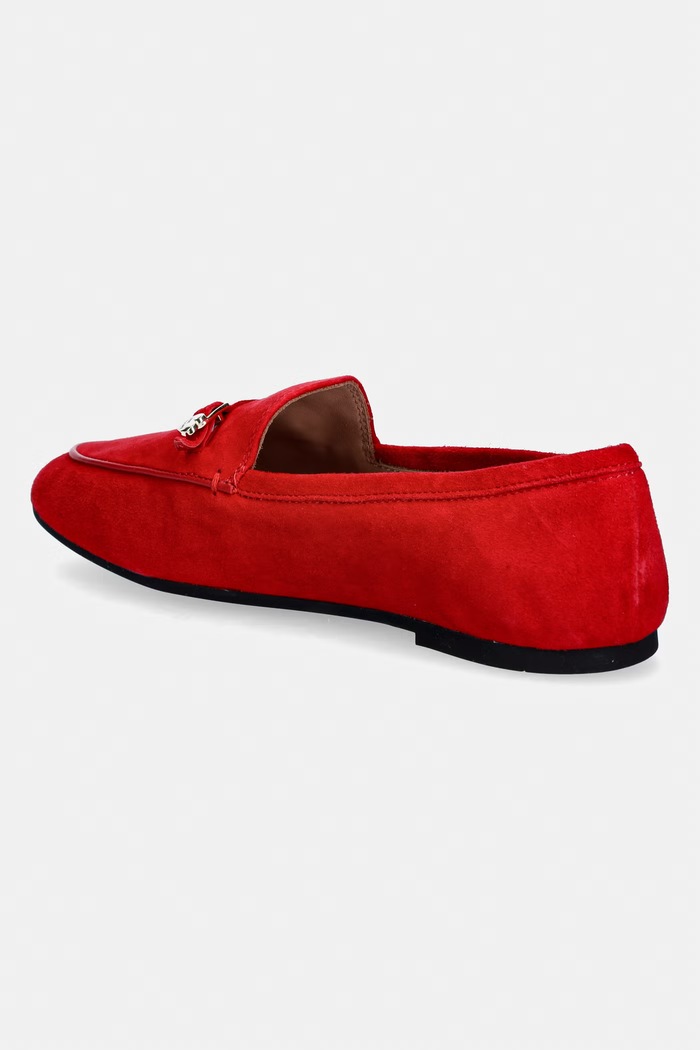Obuwie Love Moschino mokasyny zamszowe JA10031G1OJA0500 czerwony