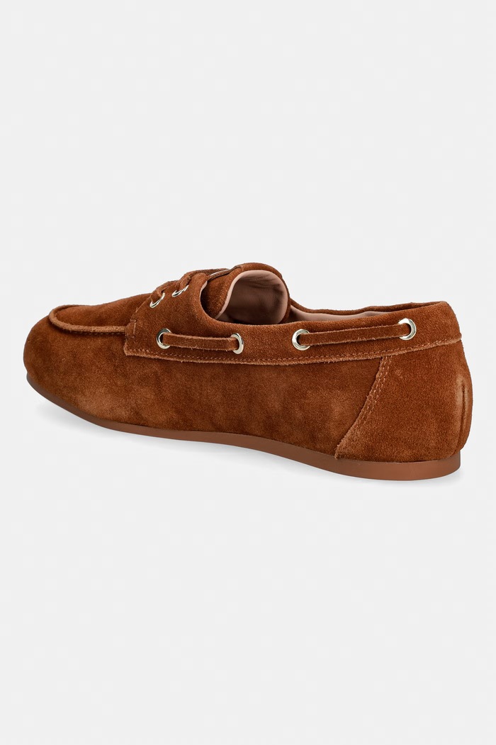 Obuv Semišové poltopánky Love Moschino JA10101G1OIG0200 hnedá