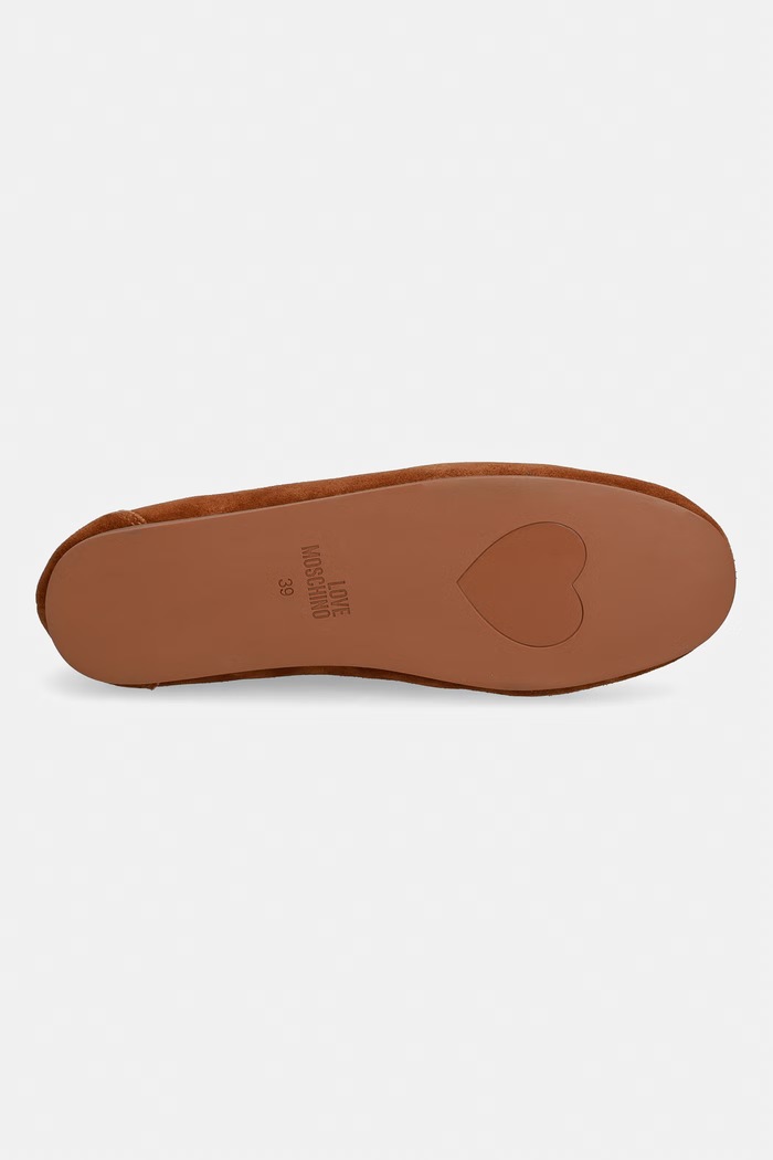 Semišové poltopánky Love Moschino JA10101G1OIG0200 hnedá