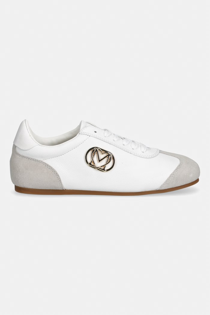 Kožené tenisky Love Moschino JA10121G1OIK110A biela SS26