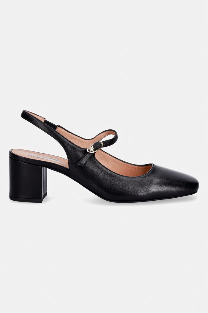 Love Moschino czółenka skórzane JA10195G1OIE0000 czarny SS26