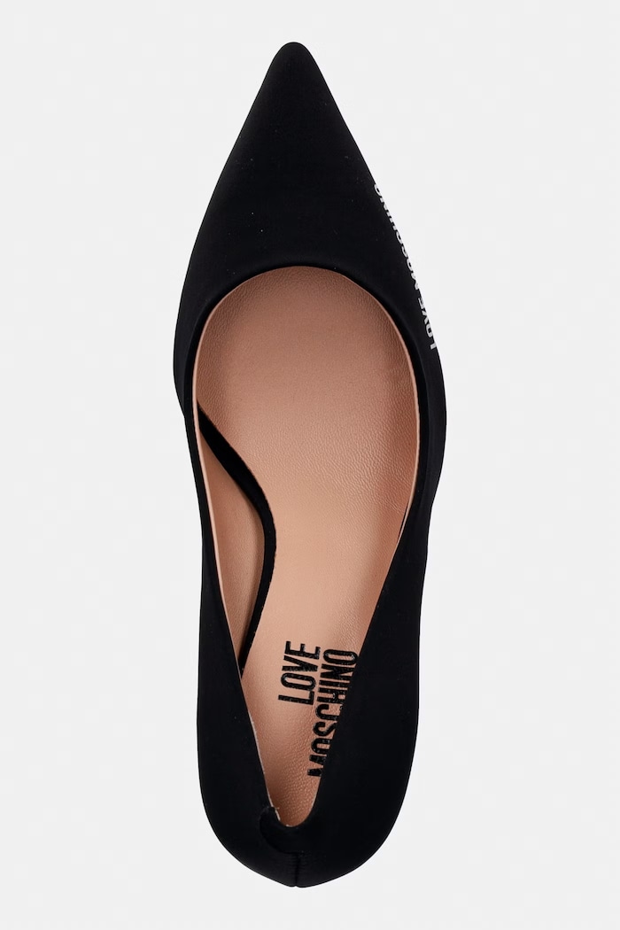 Love Moschino pantofi cu toc negru JA10299G1OIM0000