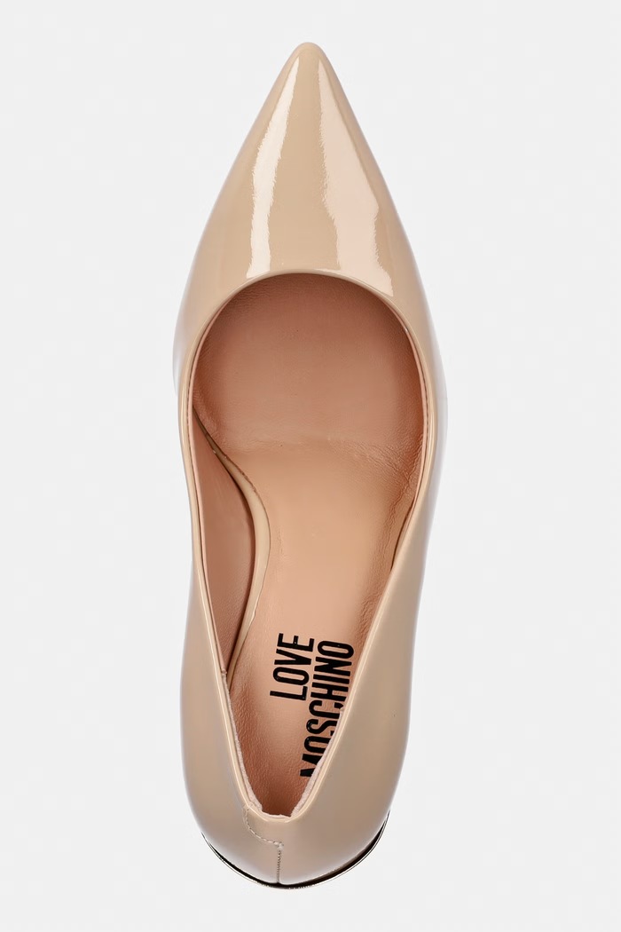 Love Moschino stilettos de piele bej JA10459G1OIH0609