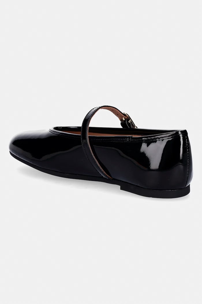 Încălțăminte Love Moschino balerini de piele JA11101G1OIH0000 negru