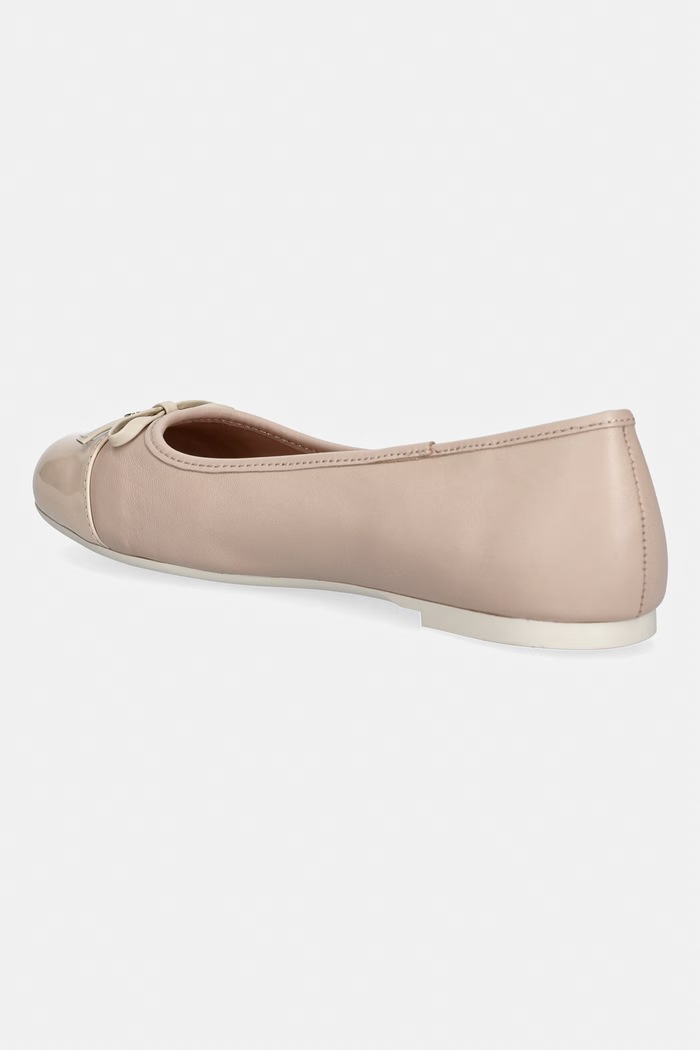 Încălțăminte Love Moschino balerini de piele JA11151G1OIE160A bej