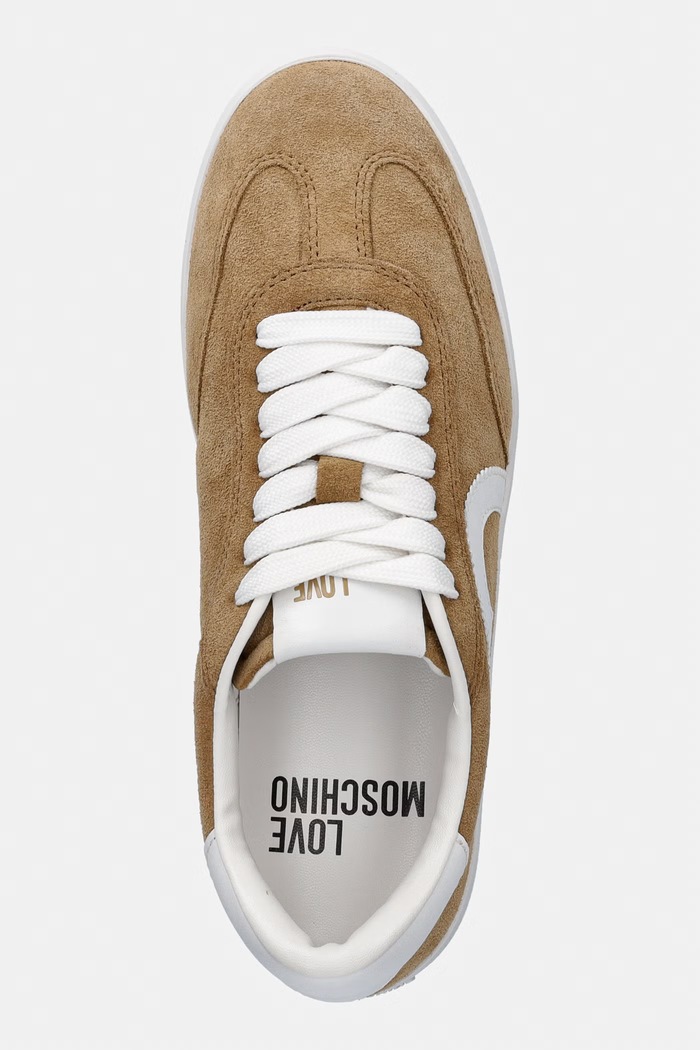 Semišové tenisky Love Moschino béžová JA15112G1OIG0104