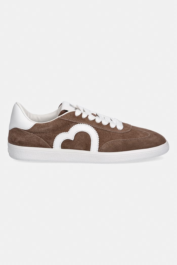 Love Moschino sneakersy zamszowe JA15112G1OIG0203 brązowy SS26