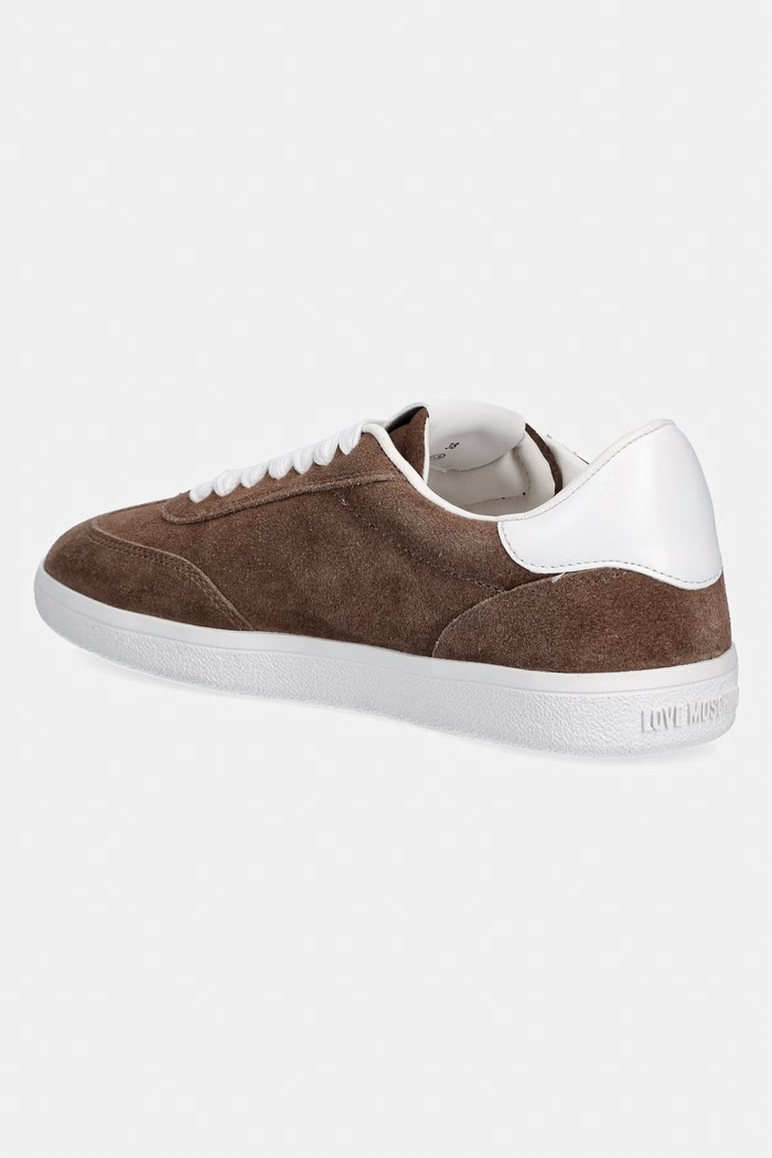 Obuwie Love Moschino sneakersy zamszowe JA15112G1OIG0203 brązowy