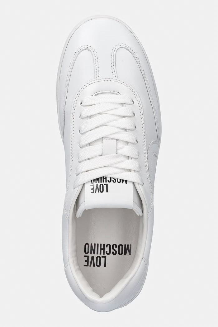 Kožené tenisky Love Moschino biela JA15112G1OIA0100