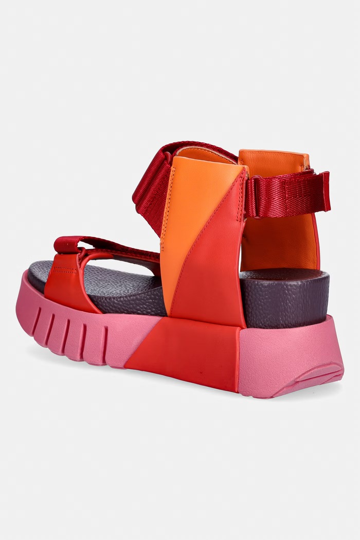 Obuća United Nude sandale s platformom za žene Delta Run 1041096416 crvena