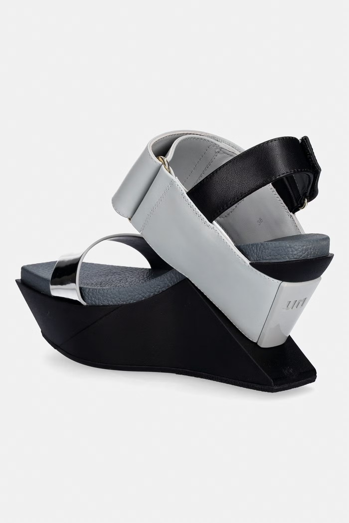 Boty United Nude sandály s otevřenou patou Delta Wedge Sandal 1041397716 šedá
