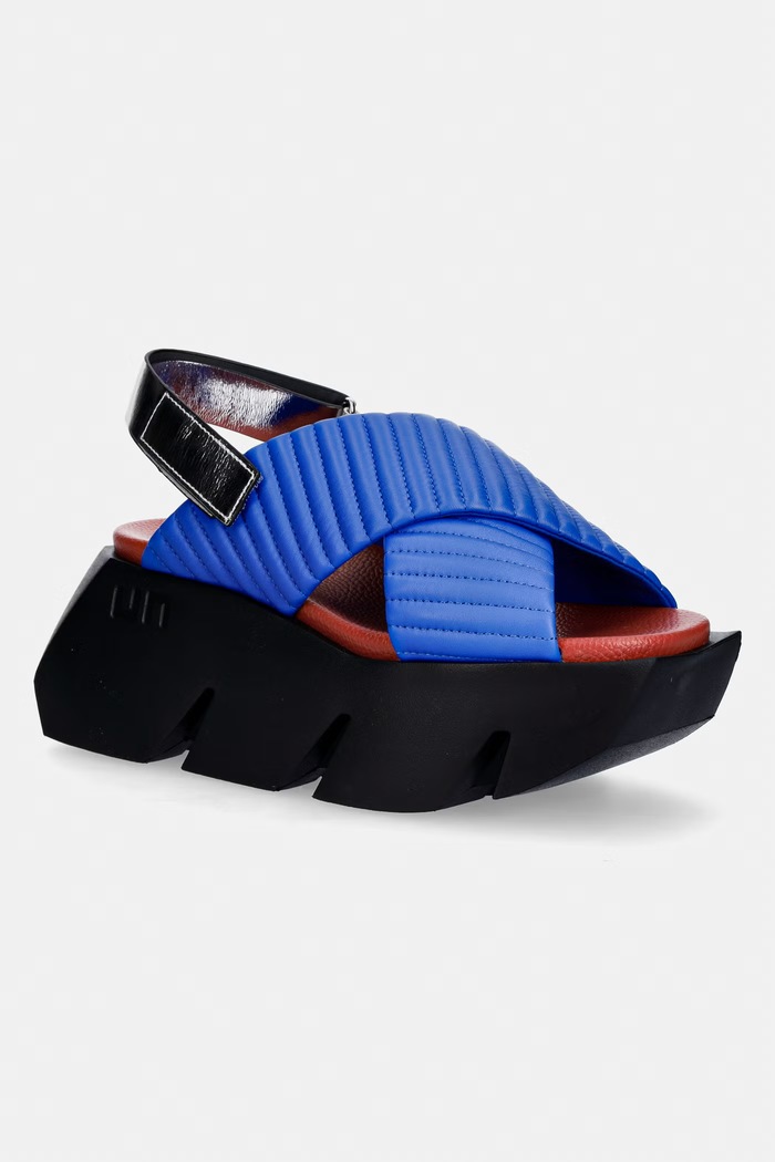 United Nude Σανδάλια πλατφόρμας Γυναικεία από Δέρμα Bull Puffier μωβ 10984969188