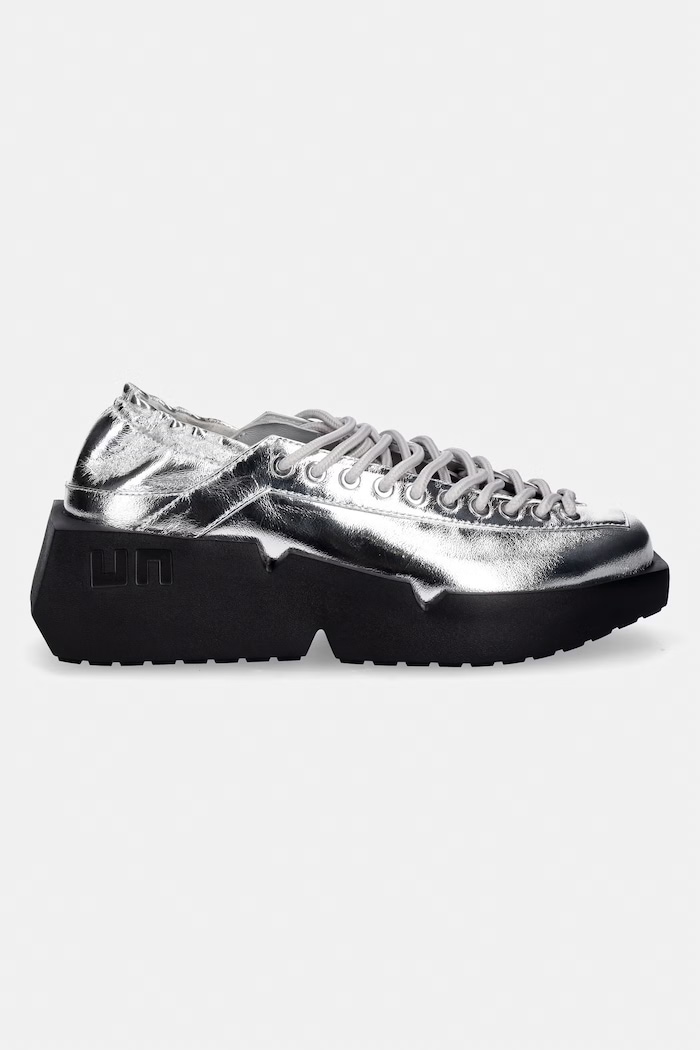 United Nude Mega Lacey sneakersy damskie skórzane 1099514116 srebrny SS26