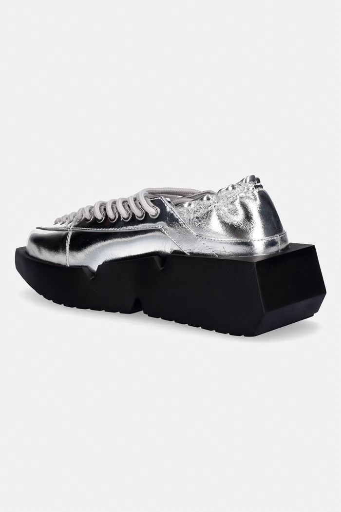 Obuwie United Nude Mega Lacey sneakersy damskie skórzane 1099514116 srebrny
